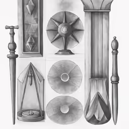 a pencil drawing shows various things that are needed to make something better
