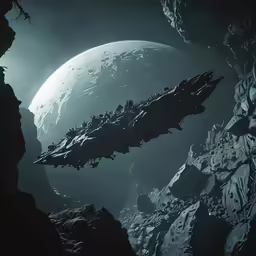 the space station is located next to another type of mountain town
