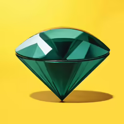 a green glass bowl that is on a table