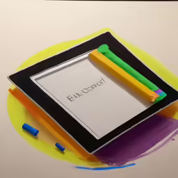three markers are on top of the image