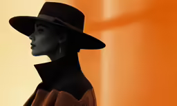 an image of a woman in black and brown