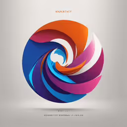 the image has different colored shapes in it,colorful, abstract background for an ad