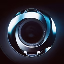 a close up view of an object in the dark