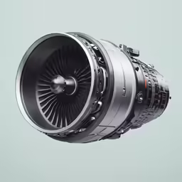 an image of a jet engine from the inside