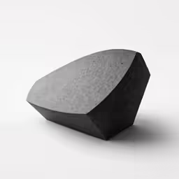 an object with some sort of concrete on top