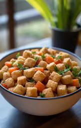 a bowl that has food inside of it