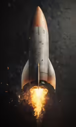 an image of a space shuttle being launched