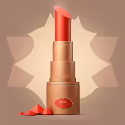 the lipstick is on top of the packaging