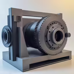an electric gear piece is shown on a white background