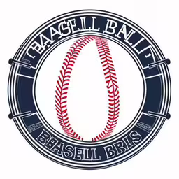 the official baseball is displayed for fans,the logo for baseball and ball balls