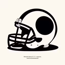 a football helmet is seen against a white background,the image is in black and white, of a football helmet with the word monroe bulldogs on it