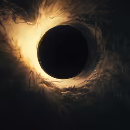 the light is shining in the dark hole