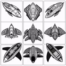 a series of nine aircraft designs