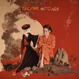 two women are standing on a rocky hillside
