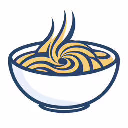 noodles in a bowl with chopsticks are in the picture