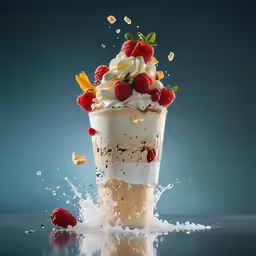 a very tasty looking cake drink with some sprinkles