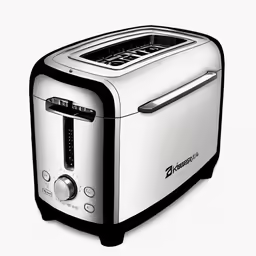 black and white illustration of a toaster