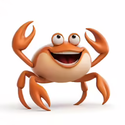a crab with big eyes is shown for the camera