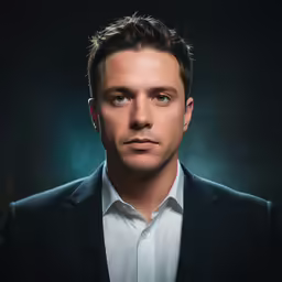 a man is shown with his eyes closed