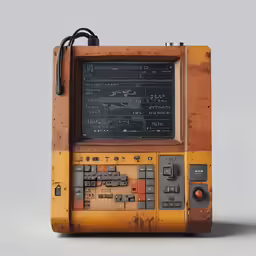 a television set with no signal on the top
