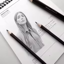 an image of a pencil on top of a paper