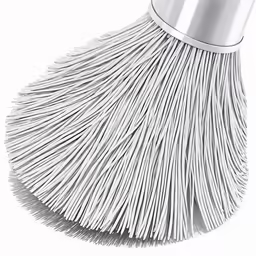a silver colored dust mop with long strands