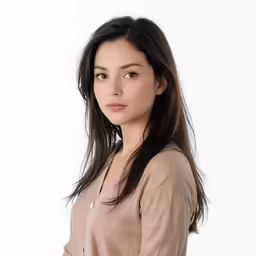 a close up of a woman posing for a portrait