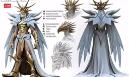 a character model for a fantasy comic film