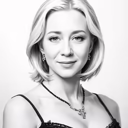 a woman with blonde hair is dressed in a sexy dress
