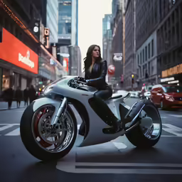 a person sitting on top of a motorcycle