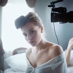 there is a woman that is in the image