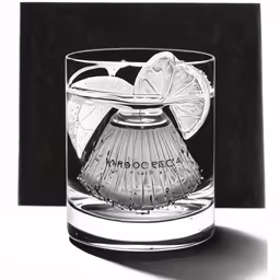 a close up of a glass with a cocktail
