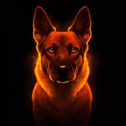 an animal, the breed is german shepherd and lives in europe