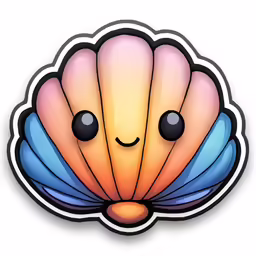 an image of the face of a cartoon character that looks like a shell