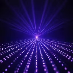 an abstract purple tunnel in the dark