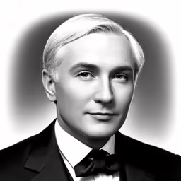 a man with white hair is wearing a black tie