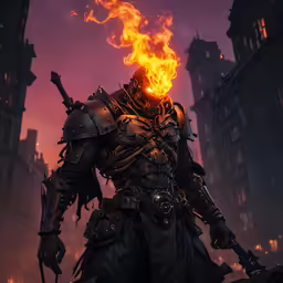 the elder knight in middle - earth fire is holding a sword