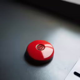 the button on top of a laptop computer