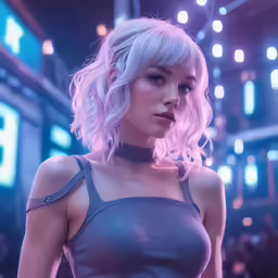 an animation avatar of a girl with blonde hair