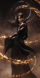 an artistic image of a woman with flowing hair