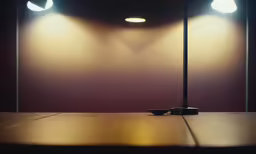 three dim lights that are on top of a table