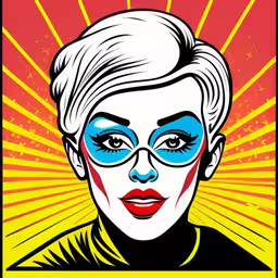 a woman with her face painted in bright colors,a portrait of a woman with a blue face paint