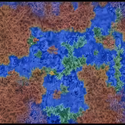 a very big blue and yellow painting with lots of paint