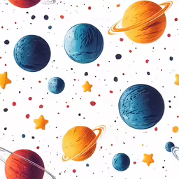 a solar system and stars wallpaper