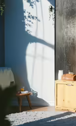 the door to a room is closed and sunlight pouring in