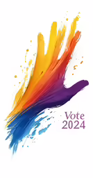 the vote 2021 cover art for the american democracy campaign