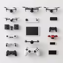 a bunch of different types of objects that are on a table