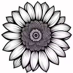 /tmp/FOOOEXyLs.jpg = the head of a sunflower is seen in this artistic line drawing
,/tmp/FOOOEXyLs.jpg = a drawing of a sunflower with the petals open
,/tmp/FOOOEXyLs.jpg = a black and white sunflower is shown in the shape of a stylized flower
,/tmp/FOOOEXyLs.jpg = an ornate black and white sunflower design on a white background
,/tmp/FOOOEXyLs.jpg = an artistic black and white flower with intricate leaves
,/tmp/FOOOEXyLs.jpg = a sunflower in a black and white design
,/tmp/FOOOEXyLs.jpg = a large sunflower with leaves on it is shown
