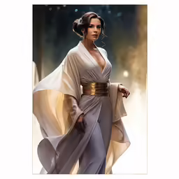 a star wars character dressed as lei lei
