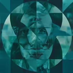 two people are shown with green squares around them